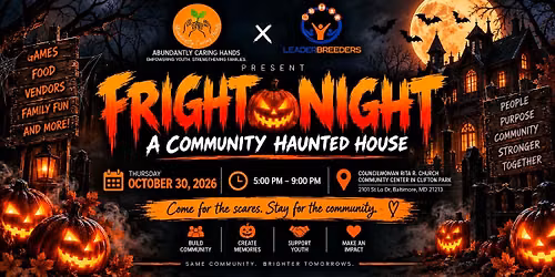 Fright Night: A community haunted house