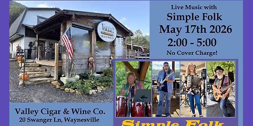 Simple Folk live at Valley Cigar & Wine Co.