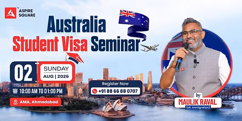 Australia Student Visa Seminar \u2013 Ahmedabad | Maulik Raval