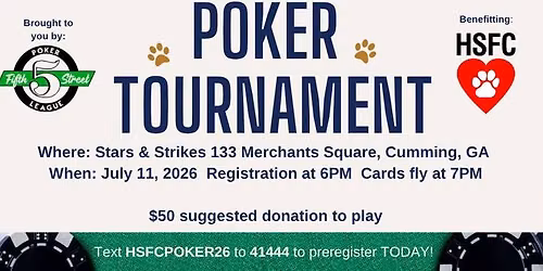 Poker Tournament Benefitting HSFC