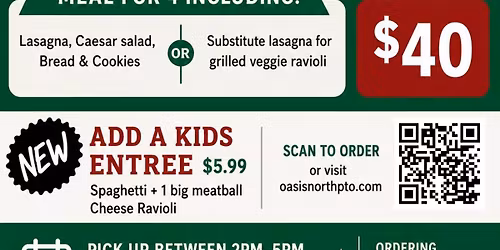 OEN - ORDER AHEAD - Spirit Night with Carrabba's! \ud83c\udf5d