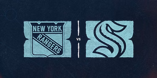 Seattle Kraken at New York Rangers at Madison Square Garden