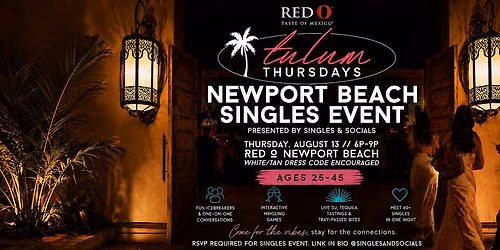 Singles Mixer Newport Beach - Speed Dating Alternative