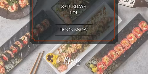 Miyako Sushi Class. Chef guided class to learn hands-on how to make sushi