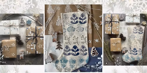 Block Printed Christmas Stockings