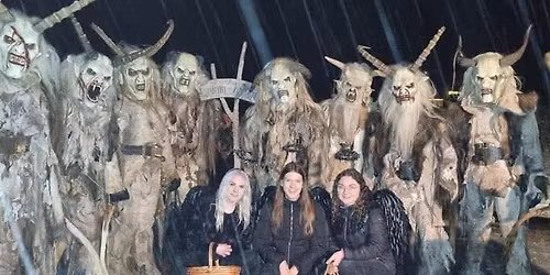 Grosses Krampus KR\u00c4NZCHEN mit den Gruam Teifen aus LENGAU