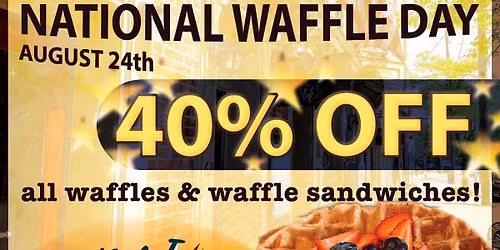 National Waffle Day Sale