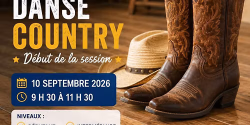 \ud83e\udd20 Cours de danse Country \u2013 D\u00e9but de la session