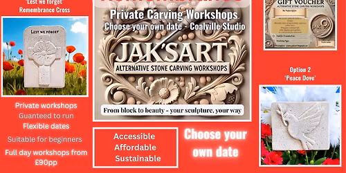 Remembrance Private Carving Workshops - Choose your own date