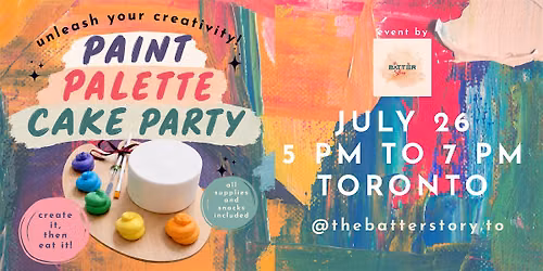Paint Palette Cake Party