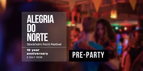 Pre-party Alegria do Norte 2026