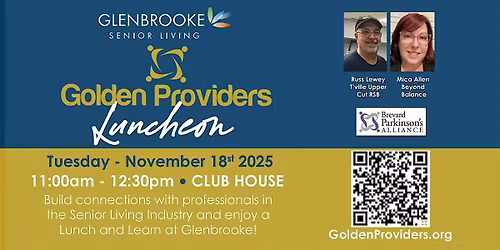 Golden Providers Lunch!  Brevard Parkinson's Alliance