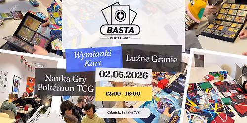 Maj\u00f3wka z Pok\u00e9mon TCG w Basta Center Shop! 02.05.2026
