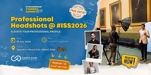 Free Professional Headshots at #ISS2026