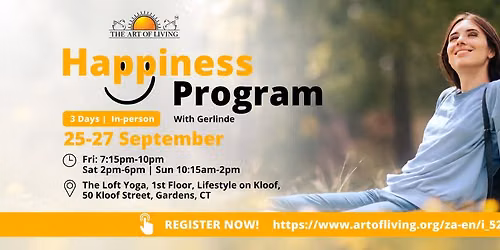Happiness Program with Gerlinde \u2014 A Special 3-Day Immersion
