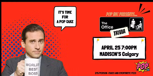 Calgary - Office Trivia Night @ Madison's- April 25th 7:00pm