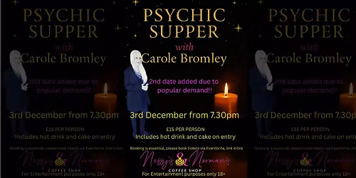 NIGHT 2 : Psychic Supper With Carole Bromley