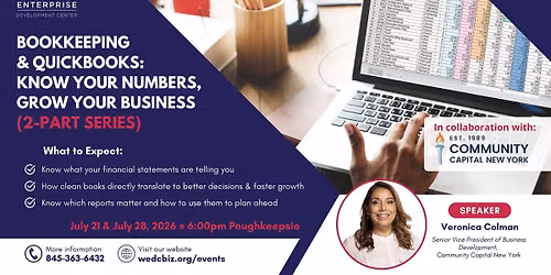 Bookkeeping & QuickBooks: Know Your Numbers, Grow Your Business (2-Part Series)