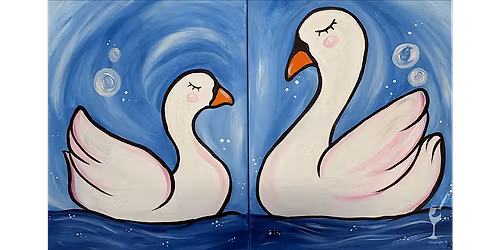 Swan Love Story - Paint and Sip in Houston | Classpop!\u2122