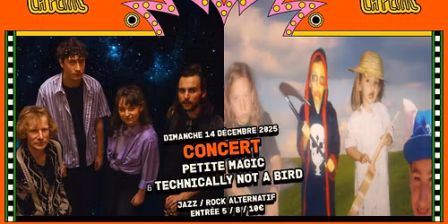 CONCERT : Petite Magic & Technically not a bird