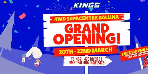 \ud83c\udf89 4WD SUPACENTRE IS COMING TO BALLINA! \ud83c\udf89