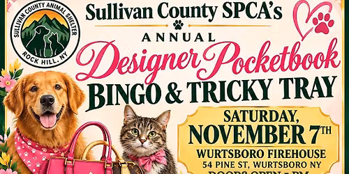 SC SPCA's Designer Pocketbook Bingo & Tricky Tray