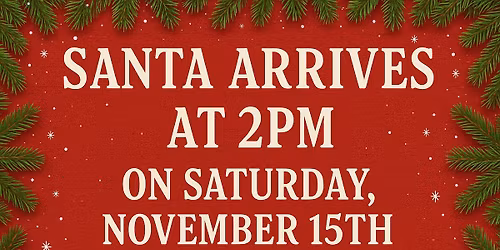 Santa Arrives at Holly Hill Mall