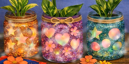 Saturday Art & Craft - 16 JAN  - Happiness: Rainbow Glitter Glass Gardens