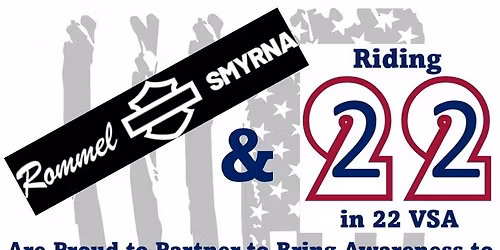 Riding 22 States in 22 Days Veteran Suicide Awareness Benefit Ride - State 13 - Rommel Smyrna H-D