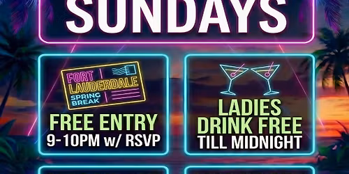 SPRING BREAK : REHAB SUNDAYS