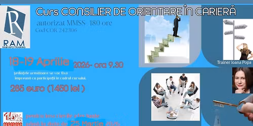 Curs specializare Consilier orientare privind cariera
