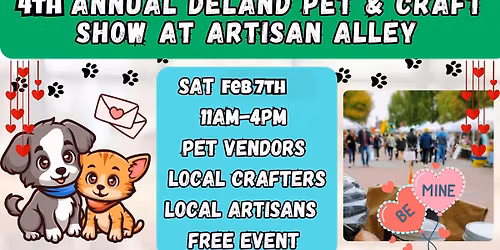 4th Annual Deland Pet & Craft show at Artisan Alley