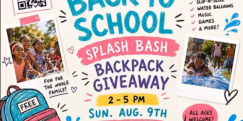 Backpack Giveaway + Splash Bash