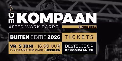 De Kompaan gaat naar buiten!