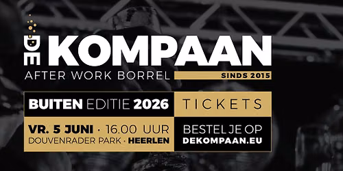 De Kompaan gaat naar buiten!