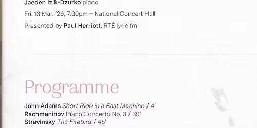 Vam Symphony Orchestra: Jaeden Izik-Dzurko - Rachmaninoff's Piano Concerto No. 3