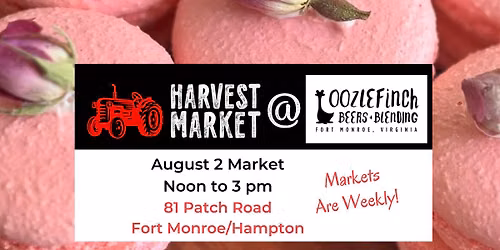 August 2 Harvest Market at Oozlefinch