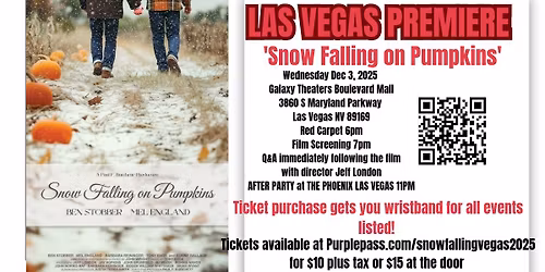 SNOW FALLING ON PUMPKINS Las Vegas Premier