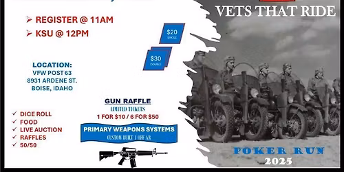 2025 Vets That Ride Poker Run