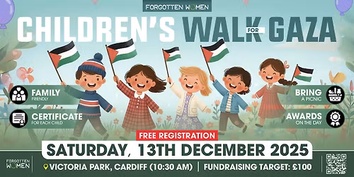 Children\u2019s Walk for Gaza with Picnic in Cardiff