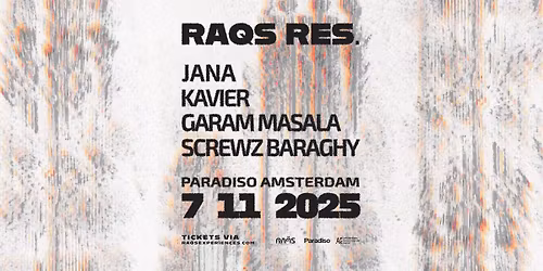 RAqS RES. JANA \u2022 KAVIER \u2022 GARAM MASALA \u2022 SREWZ BARAGHY