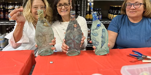 Decoupage Slumped Wine Bottle Class