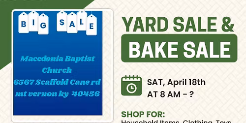 VBS Yard Sale