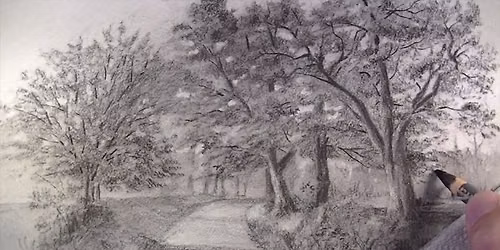 (NEW) Landscape Drawing in Charcoal