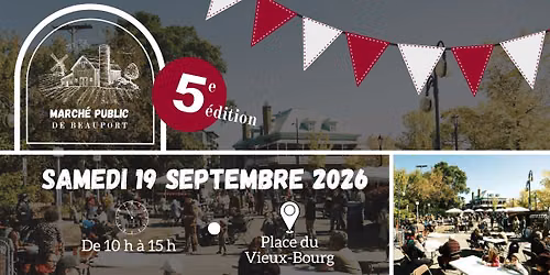 March\u00e9 public de Beauport | 19 septembre 2026