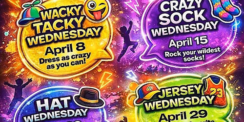 YOUTH FUN - Wacky Tacky Wednesdays!