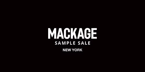 MACKAGE SAMPLE SALE - NEW YORK