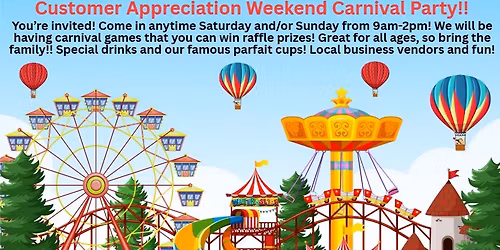 Customer Appreciation Weekend Party!! Spring is in the Air!