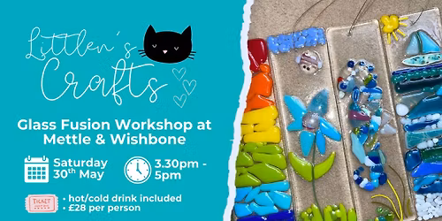 Suncatcher Glass Fusion Workshop at Mettle & Wishbone