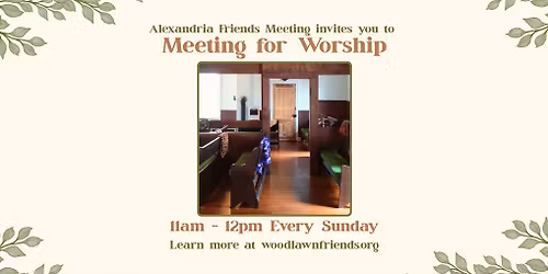 Weekly Meeting for Worship